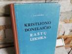 Daiktas Kristijono Donelaičio raštų leksika (žodynas) 2€