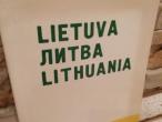 Daiktas Lietuva Литва Lithuania(rusų k.) 1€