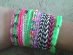 Daiktas Rankų darbo pintos apyrankės. Loom Bands.